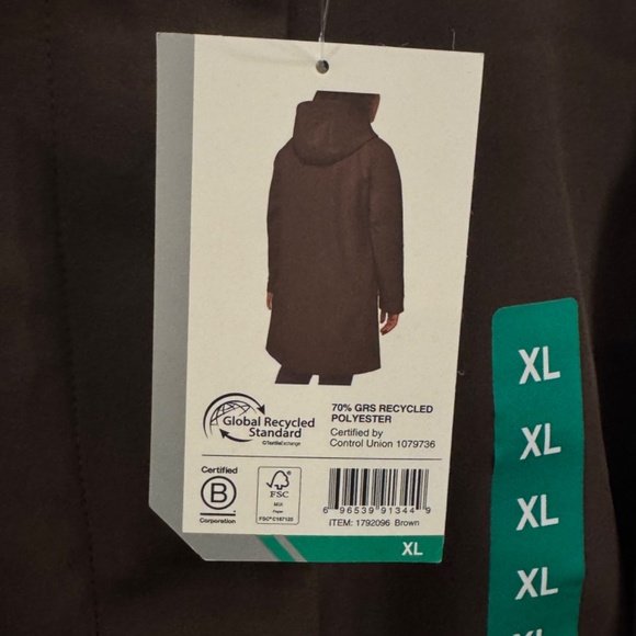 Mondetta Outdoor Project Ladies Long Soft Shell Jacket Size XL Color Brown - Picture 8 of 12